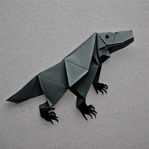 Image similar to origami of tyrannosaurus rex