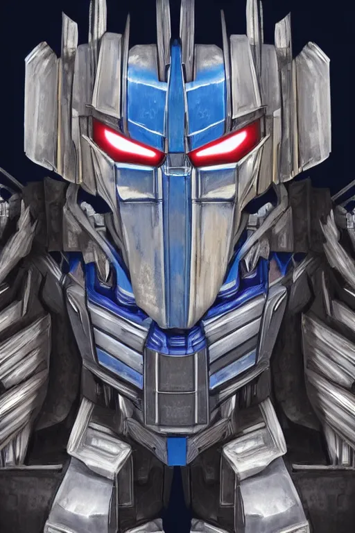 Image similar to optimus prime highly detailed, digital art, artstation, smooth, sharp focus, illustration, art by artgem