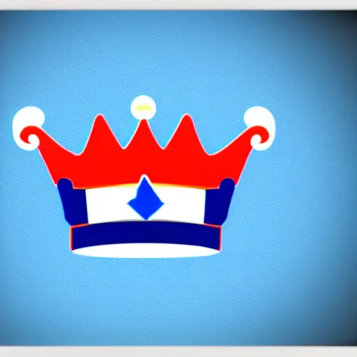 Image similar to talk show with blue crown logo , 4k , HD , photograph