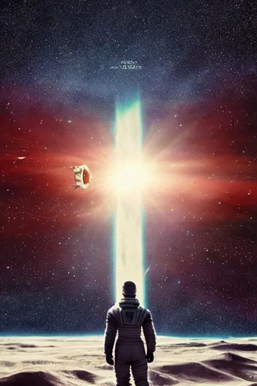 Prompt: interstellar, 1960s movie poster