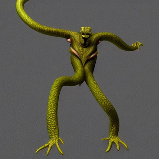 Image similar to humanoid snake creature