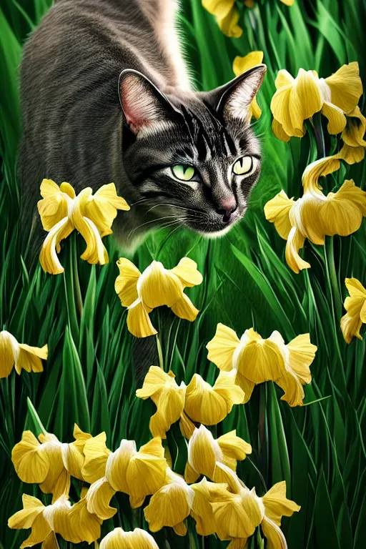 Prompt: a cat looking at the most beautiful thing in the world, wide irises, this is beautiful, epic composition, hyper detailed, ultra realistic, sharp focus, octane render, pinterest trending, sense of awe, 4 k, award winning photography