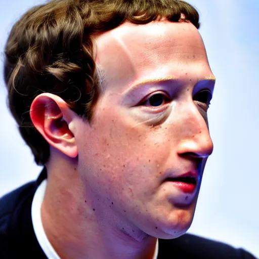 Image similar to mark zuckerberg has lizard eyeballs