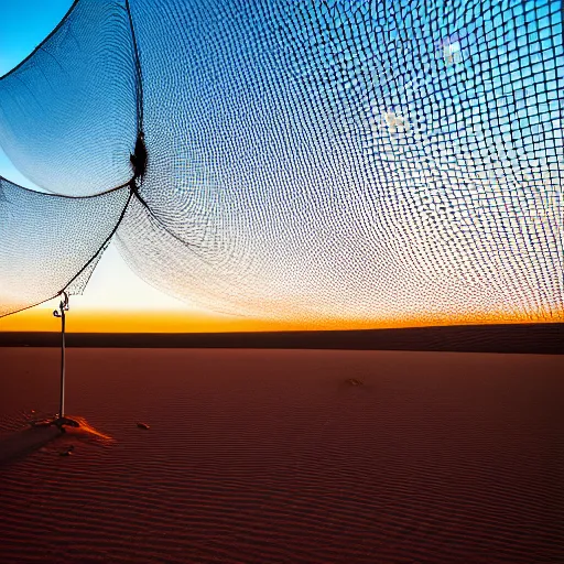 Image similar to bio-sensor net for monitoring the australian desert, XF IQ4, 150MP, 50mm, F1.4, ISO 200, 1/160s, dawn