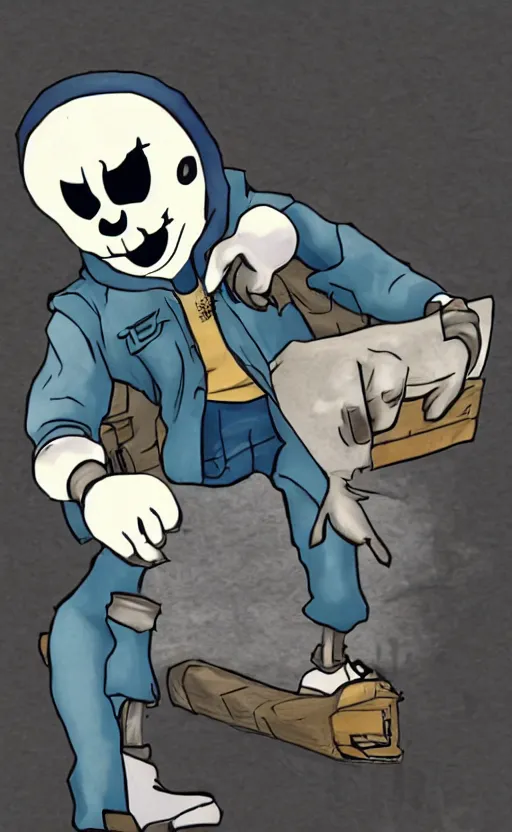 Image similar to sans from Undertale