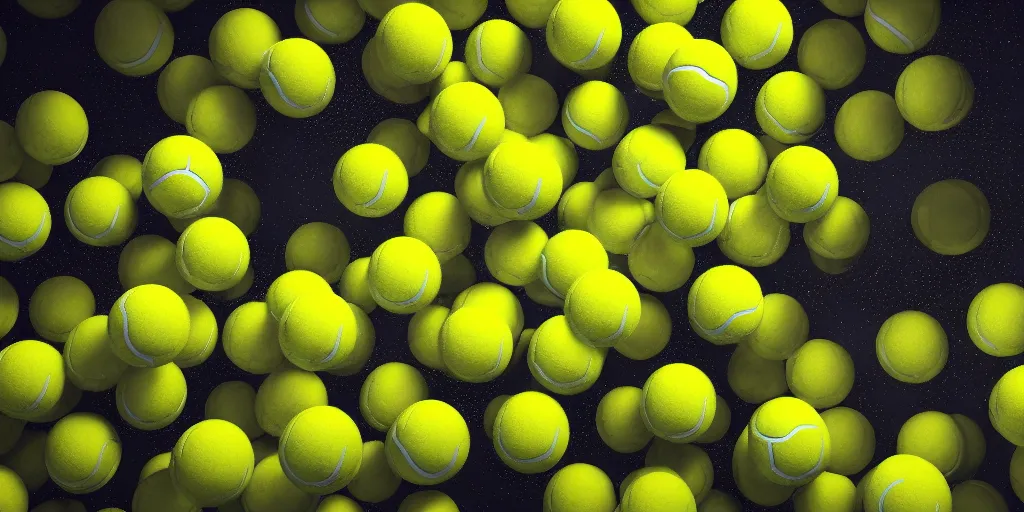 Image similar to a cinematic poster photo of 8 k ultra realistic tennis ball monsters, exotic, cinematic lighting, trending on artstation, 4 k, hyperrealistic, focused, high details, unreal engine 5, cinematic, alien planet atmosphere in background, 3 d render