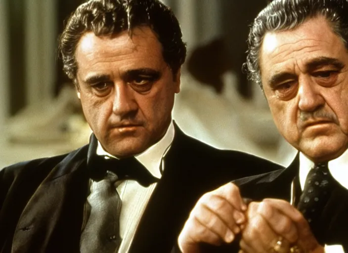 Image similar to film still of John Goodman!! as Vito Corleone in The Godfather 1972