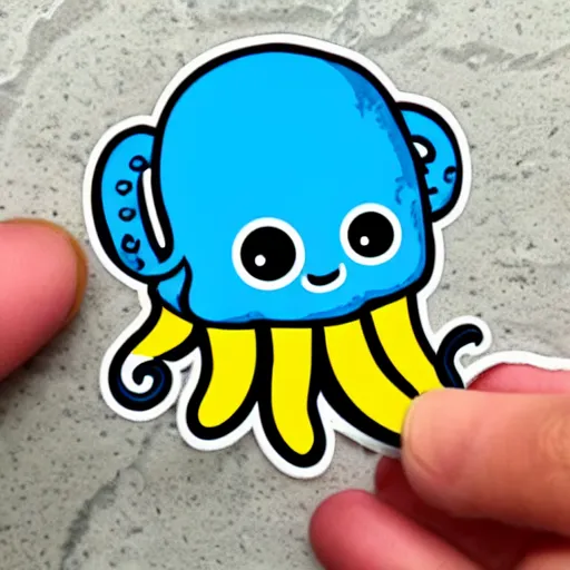 Image similar to cute octopus sticker