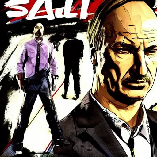 Prompt: better call saul by hideo kojima and yoji shinkawa