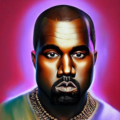 Prompt: formal portrait of kanye west the great, digital art by eugene de blaas and ross tran, vibrant color scheme, intricately detailed, in the style of romanticism, cinematic, artstation, royal photo