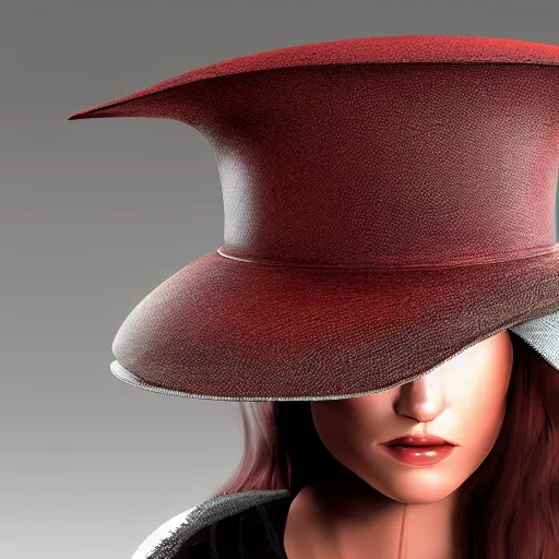 Image similar to a hat from the future, highly detailed, epic lighting, hyper photorealism, trending on artstation 8 k