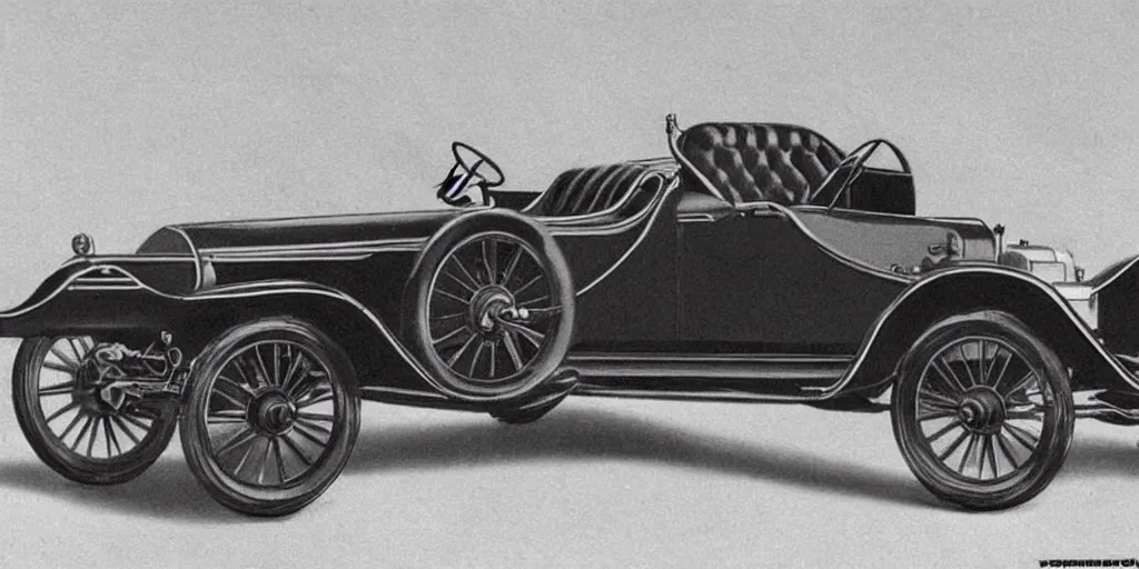 Prompt: a Photorealistic hyperrealistic car from 1920