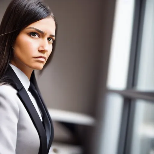 a beautiful corporate women in a suit