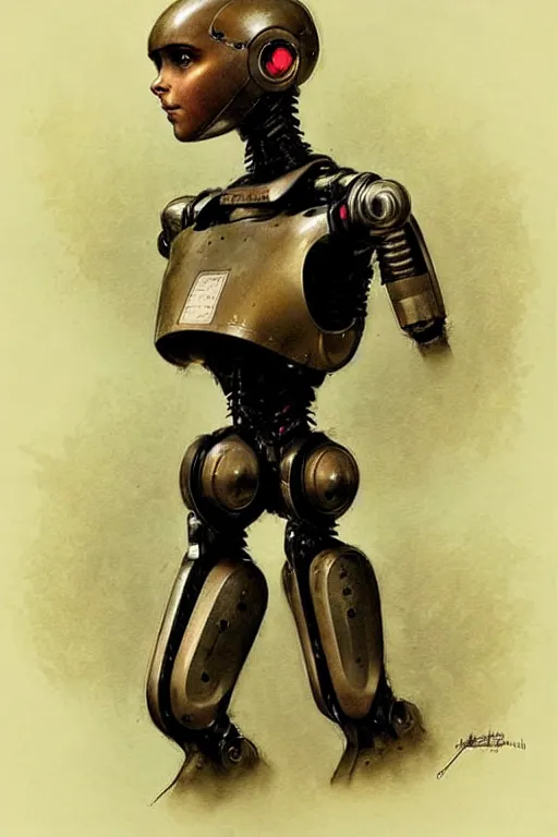 Image similar to humanoid robot from ex machina, by jean - baptiste monge