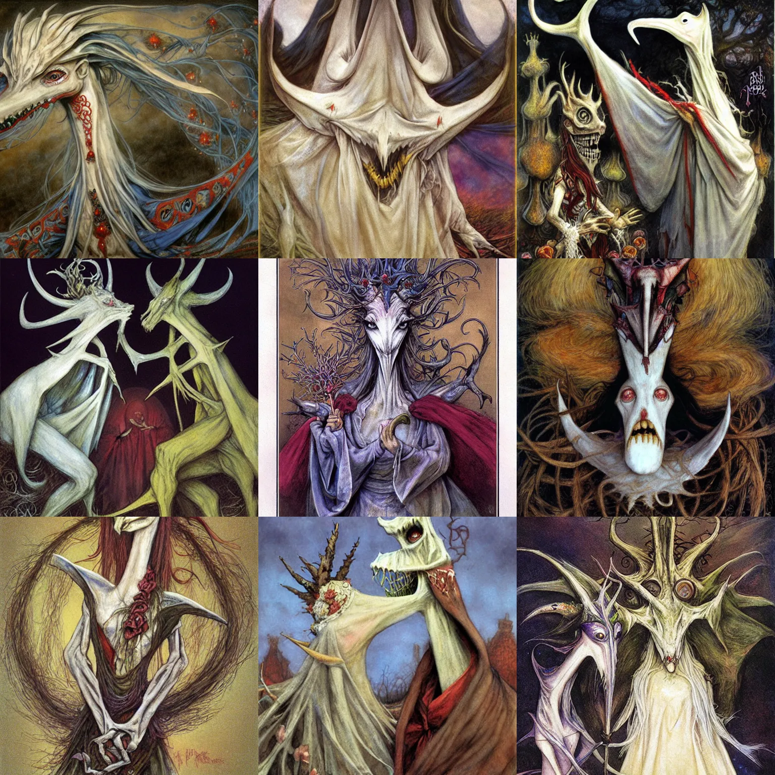 Prompt: Mari Lwyd by Brian Froud