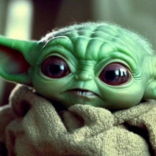 Image similar to baby yoda played by danny devito, very very very very beautiful