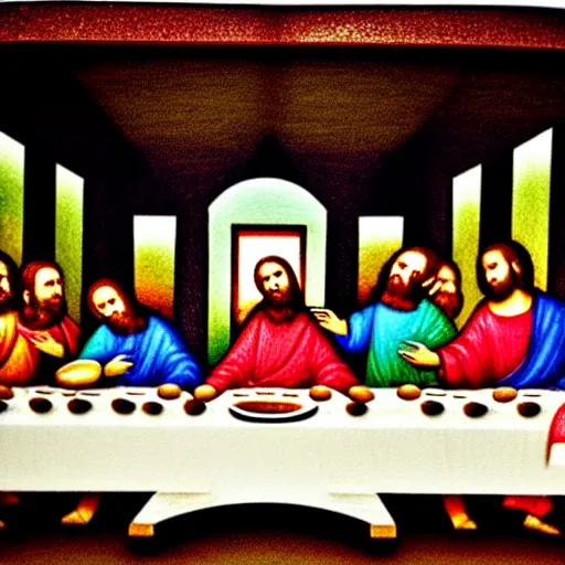 Image similar to last supper on a grain of rice, ultra detailed, high definition, photography