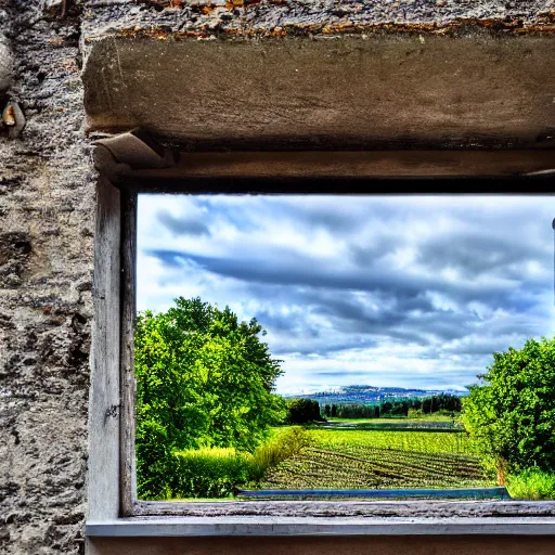 Image similar to view from the window at le gras, 4 k, hdr