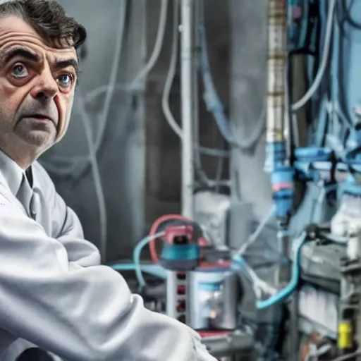 Image similar to Rowan Atkinson as the reactor technician in Chernobyl miniseries (2019)