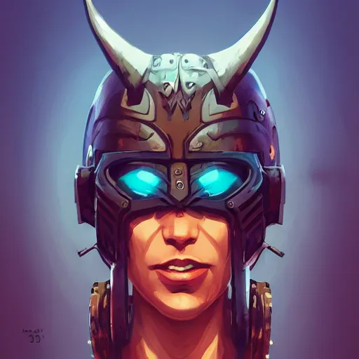 Image similar to cyberpunk viking helmet mask warrior goddess robot ninja fantasy, art gta 5 cover, official fanart behance hd artstation by jesper ejsing, by rhads, makoto shinkai and lois van baarle, ilya kuvshinov, ossdraws