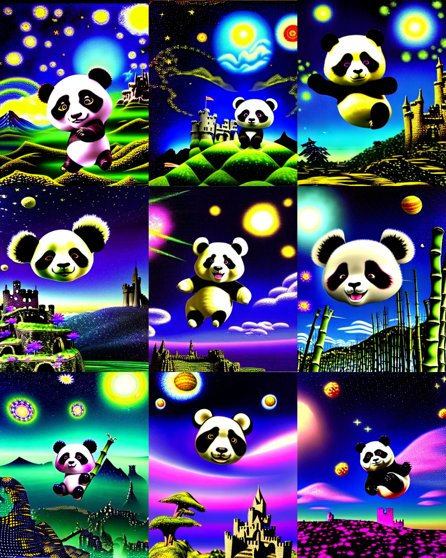 cute chibi panda wallpaper