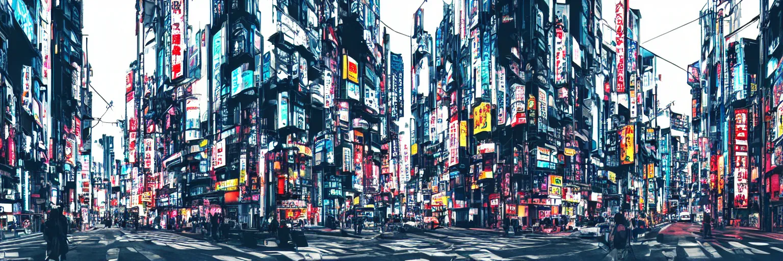 Prompt: cyberpunk street japan