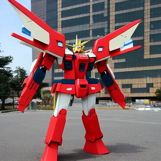 Image similar to anime!!!!!!!!!!!! gundam shaped like dilbert