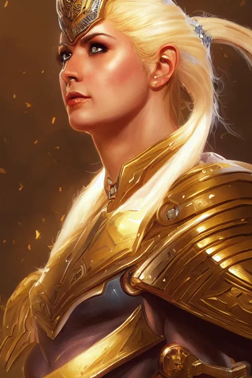 Image similar to amazon valkyrie athena, d & d, fantasy, portrait, highly detailed, headshot, digital painting, trending on artstation, concept art, sharp focus, illustration, art by artgerm and greg rutkowski and magali villeneuve