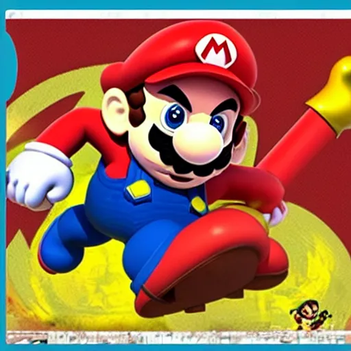 Prompt: Luchador Mario by Shigeru Miyamoto and miyazaki miyamoto