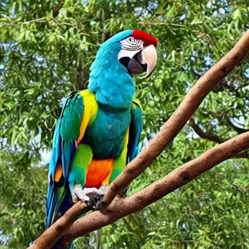 Prompt: brazillian giant macaw