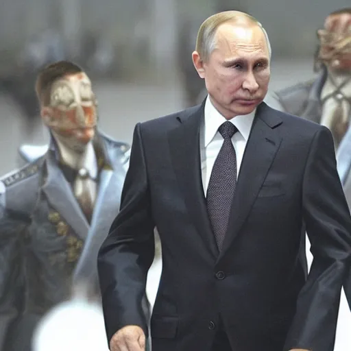 Image similar to vladimir putin in the matrix