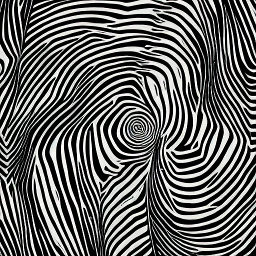 Image similar to abstract plant design digital artwork monochromatic black and white