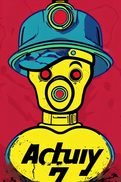 Prompt: fallout 7 6 retro futurist illustration art by butcher billy, sticker, colorful, illustration, highly detailed, simple, smooth and clean vector curves, no jagged lines, vector art, smooth andy warhol style