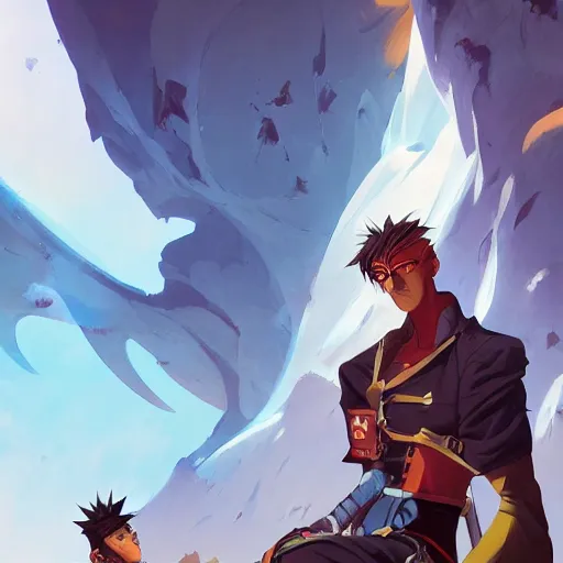 Image similar to hero world trigun, behance hd by jesper ejsing, by rhads, makoto shinkai and lois van baarle, ilya kuvshinov, rossdraws global illumination