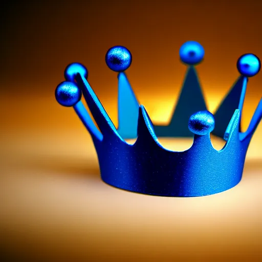 Image similar to blue toy crown , 4k , HD