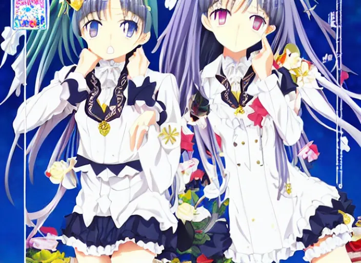 Image similar to moe tapestries goods ; kadokawa light novel, cover, ; visual nove