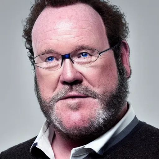 Image similar to photo of a person who looks like a mixture between jonathan frakes and colm meaney