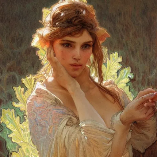 Image similar to hand, intricate, highly detailed, digital painting, artstation, concept art, smooth, sharp focus, illustration, art by gaston bussiere and alphonse mucha