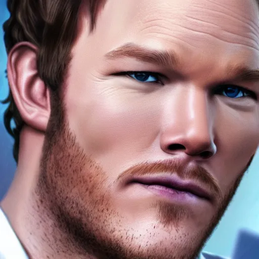 Prompt: chris pratt as mario realistic detailed