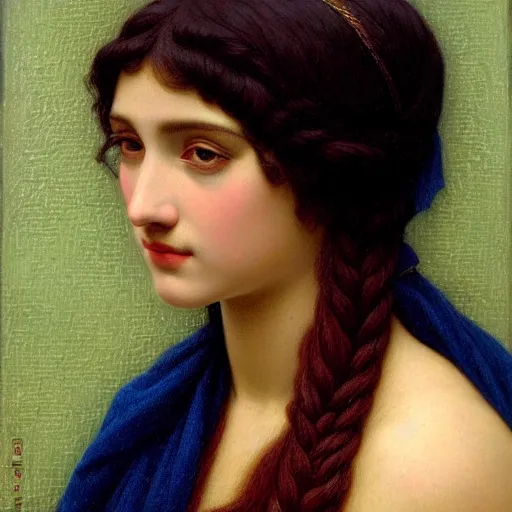 Prompt: realistic painting of a beautiful women by John William Godward