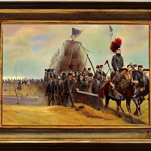 Image similar to the american was of canadian annexation 1 8 9 3 painting