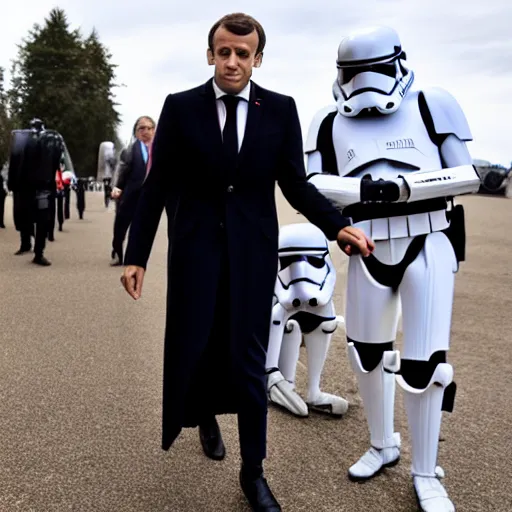 Prompt: Emmanuel Macron as Star Wars' Dark Sidious