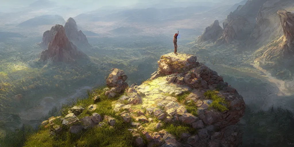 Image similar to but not only that : let freedom ring from stone mountain of georgia. let freedom ring from lookout mountain of tennessee. ultrafine highly detailed hyper colorful illustration, sharp focus, rozalski, craig mullins, unreal engine highly rendered, global illumination, radiant light, intricate and detailed environment