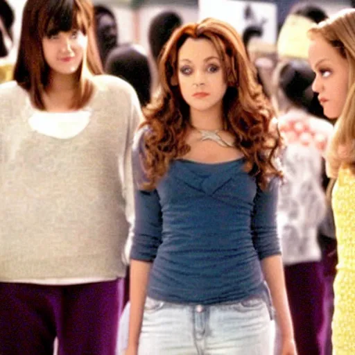 Image similar to a film still of nami in mean girls(2004)