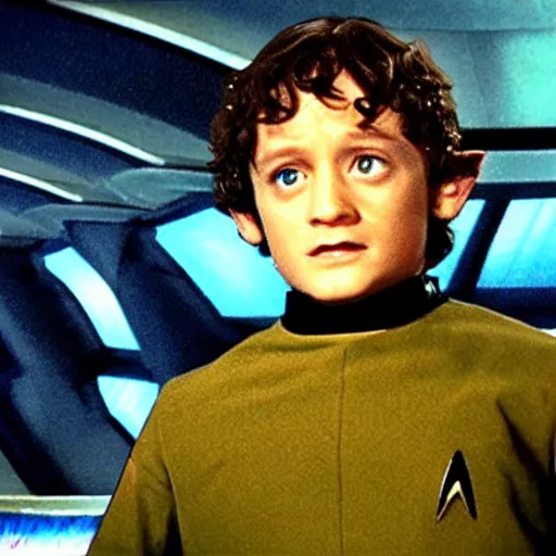 Prompt: Frodo in Star Trek