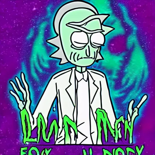 Image similar to alien rick and morty forever and forever a hundred years! g