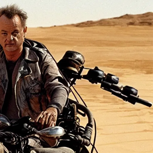 Image similar to bill murray as mad max