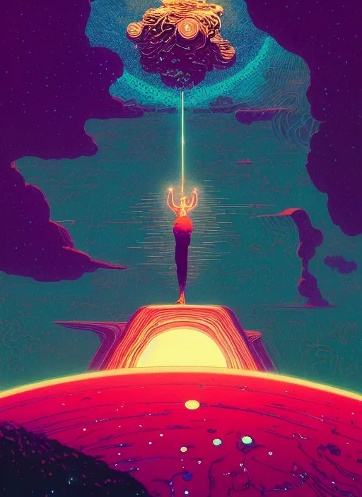 Prompt: dancing on a supergiant star, by victo ngai, kilian eng vibrant colours, dynamic lighting, digital art, winning award masterpiece, fantastically beautiful, illustration, aesthetically inspired by beksinski and dan mumford, trending on artstation, art by greg rutkowski, 8 k