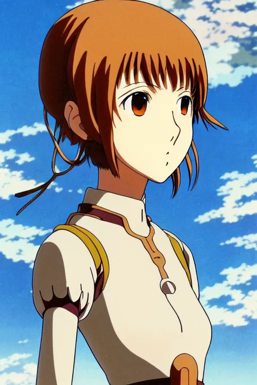 Prompt: anime art full body portrait character nausicaa by hayao miyazaki concept art, anime key visual of elegant young female, short brown hair and large eyes, finely detailed perfect face delicate features directed gaze, sunset in a valley, trending on pixiv fanbox, studio ghibli, extremely high quality artwork by kushart krenz cute sparkling eyes