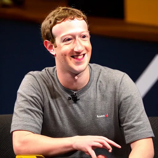 Prompt: Mark Zuckerberg wearing gold chains